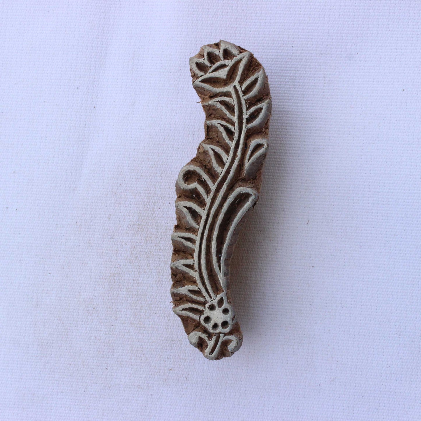 Henna Wood Block Stamp Leaves Wooden Block Stamp Indian Block Stamp Fern Wood Block Stamp Carve Textile Block For Printing Crafts Soap Stamp