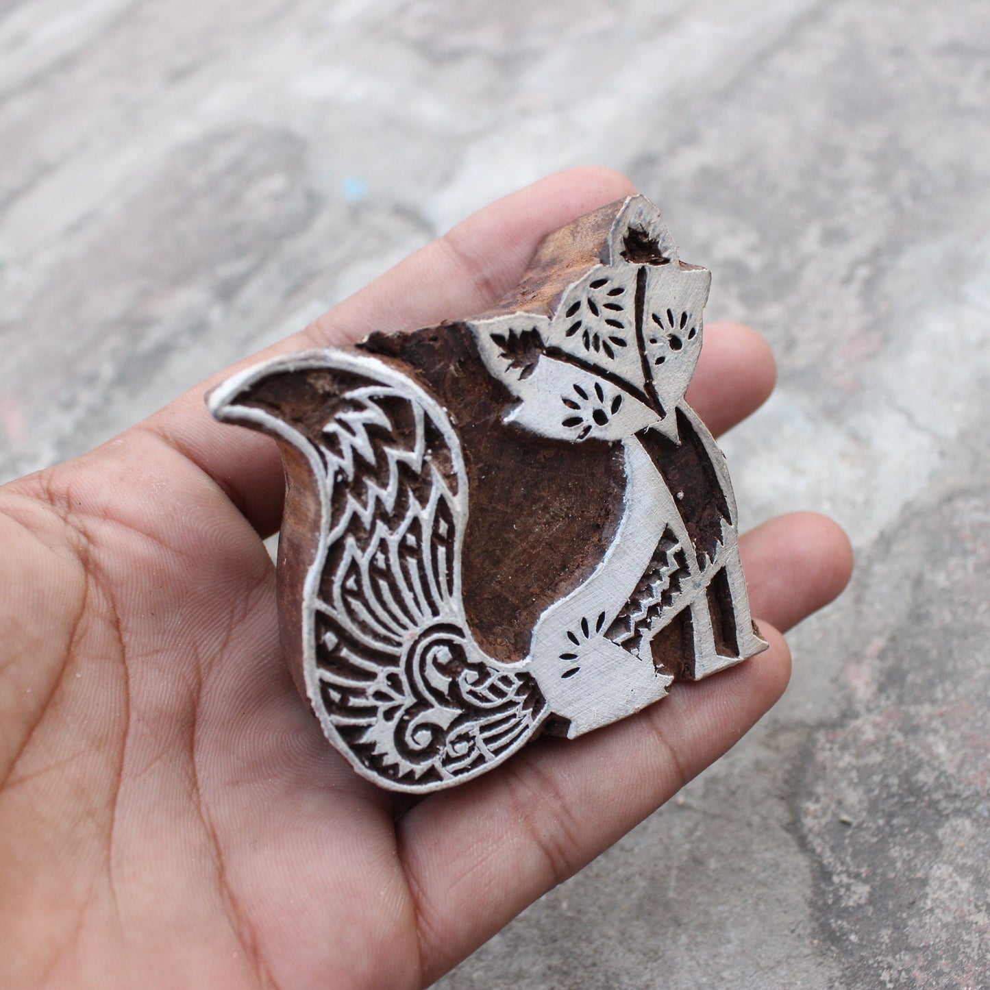 Cat Stamp Indian Fabric Stamp Kitty Block Print Stamp Carve Textile Printing Block For Printing Kids Craft Soap Stamp Card Making Wooden