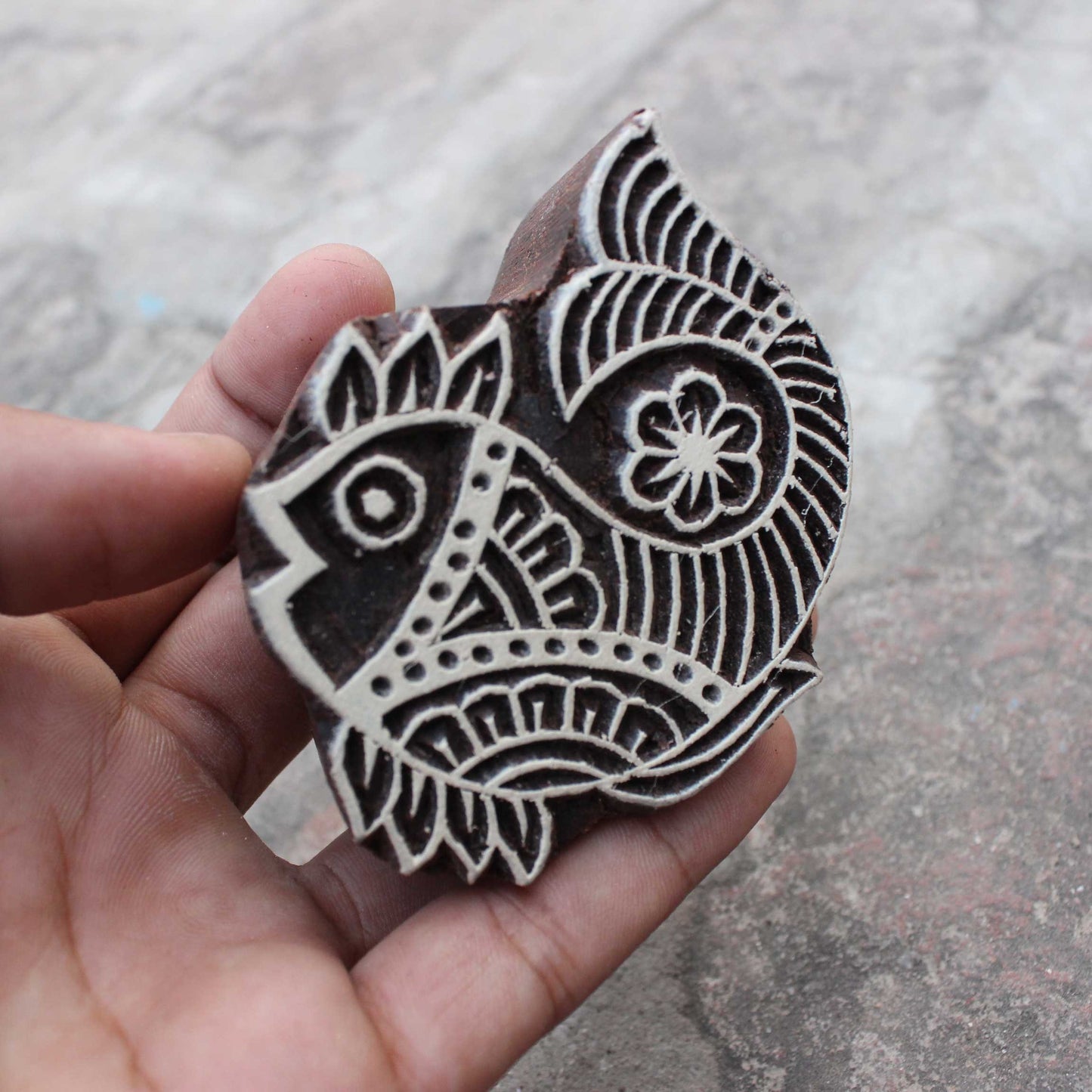 Fish Stamp Aquatic Fabric Stamp Indian Fabric Stamp Hand Carved Wooden Stamp For Printing Sea Soap Stamp Kids Craft Wooden Printing Block