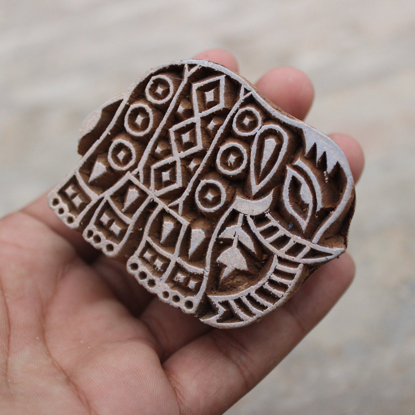 Elephant Stamp Ethnic Wood Block Stamp Hand Carved Wood Block Stamp Hand Carved Textile Block For Printing Animal Soap Stamp Wedding Textile