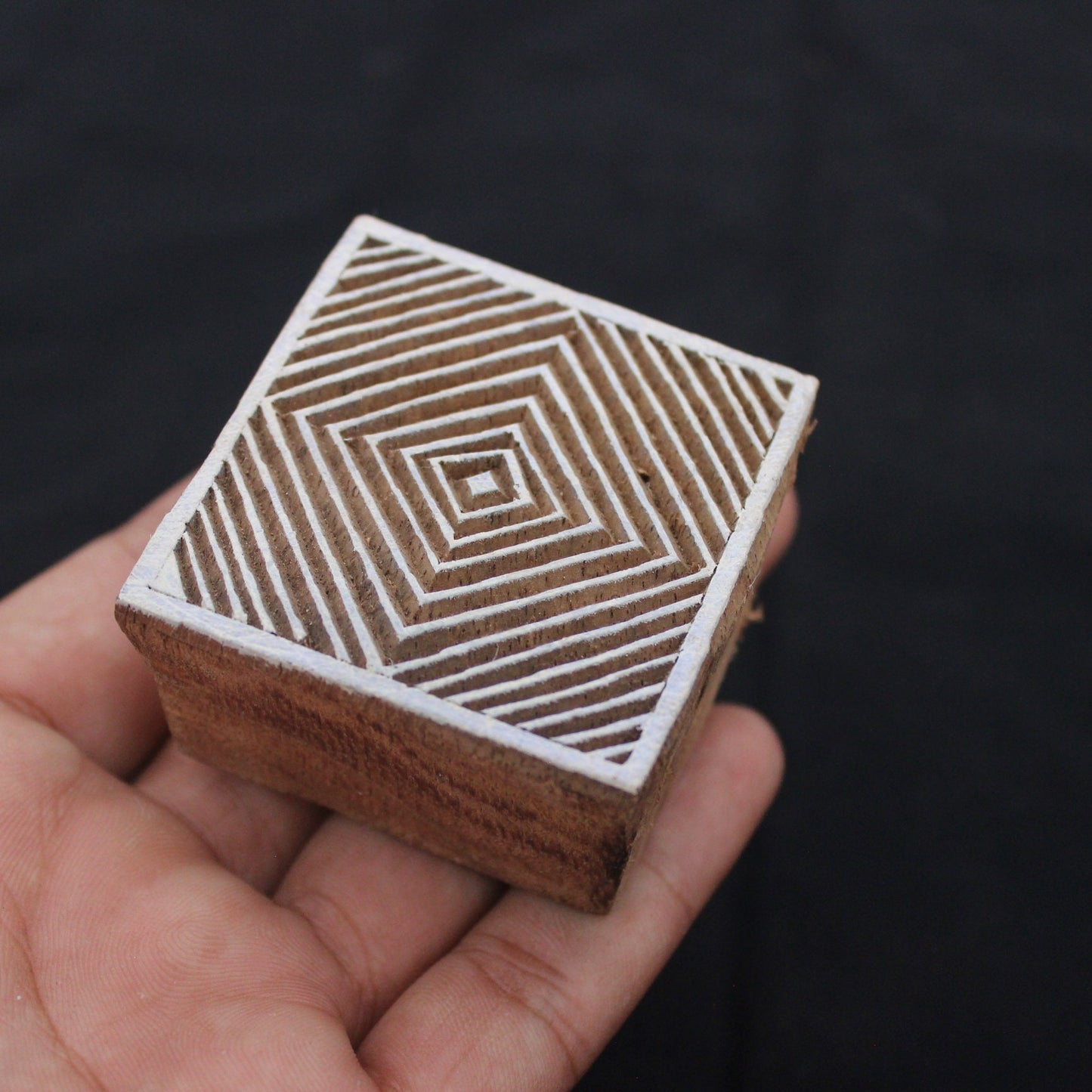 Geometric Block Print Stamp Square Block Print Stamp Indian Wood Block Stamp Carve Textile Printing Block For Printing Celtic Soap Stamp