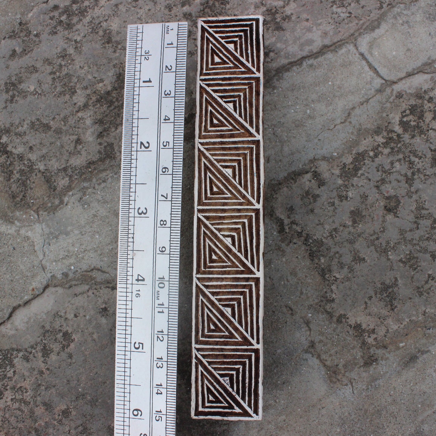 Geometric Border Block Print Stamp Border Wood Block Stamp Hand Carved Wood Block Stamp Carve Textile Printing Block For Printing