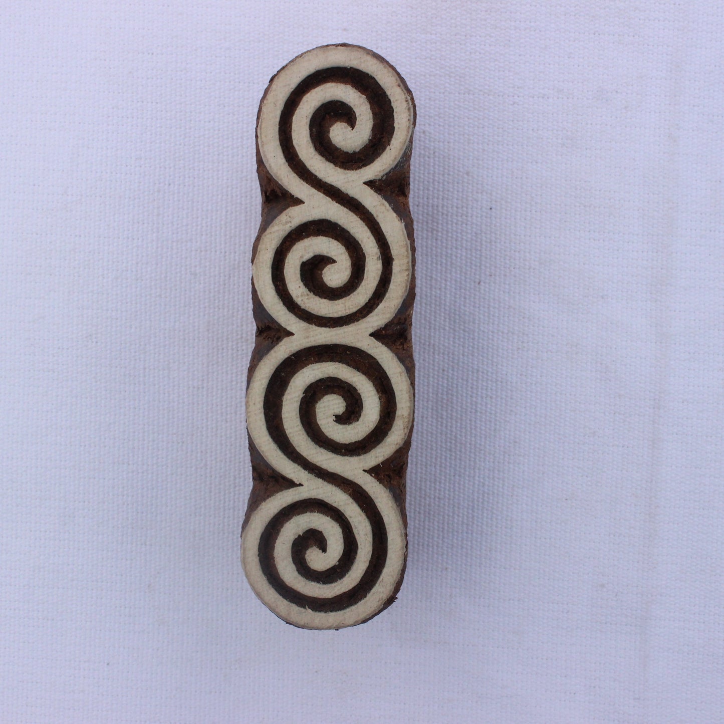 Celtic Block Print Stamp Carve Block Fabric Stamp Spiral Border Wood Block Stamp Indian Textile Printing Block For Printing Henna Design