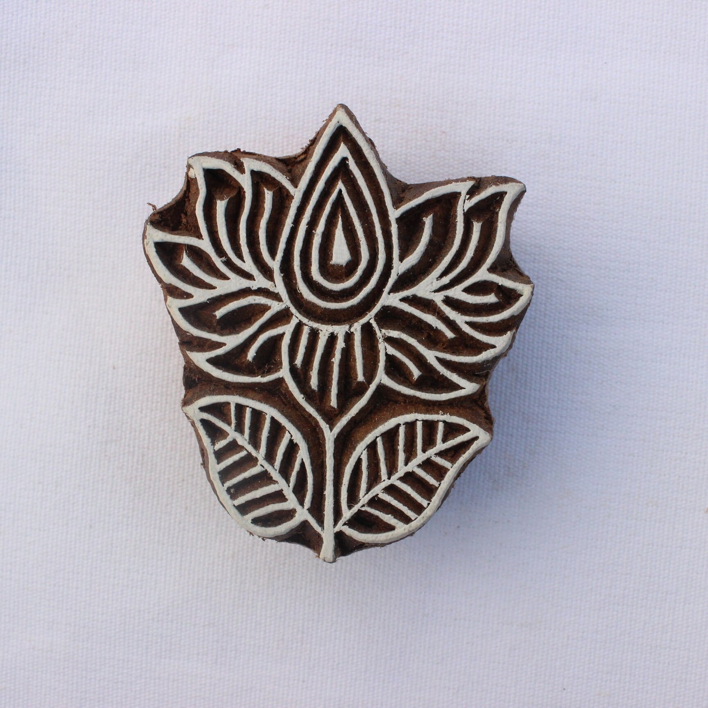 Lotus Wood Block Print Stamp Flower Block Stamp Carve Block Wood Block Stamp Hand Carved Wooden Stamp For Printing Floral Soap Making Stamp