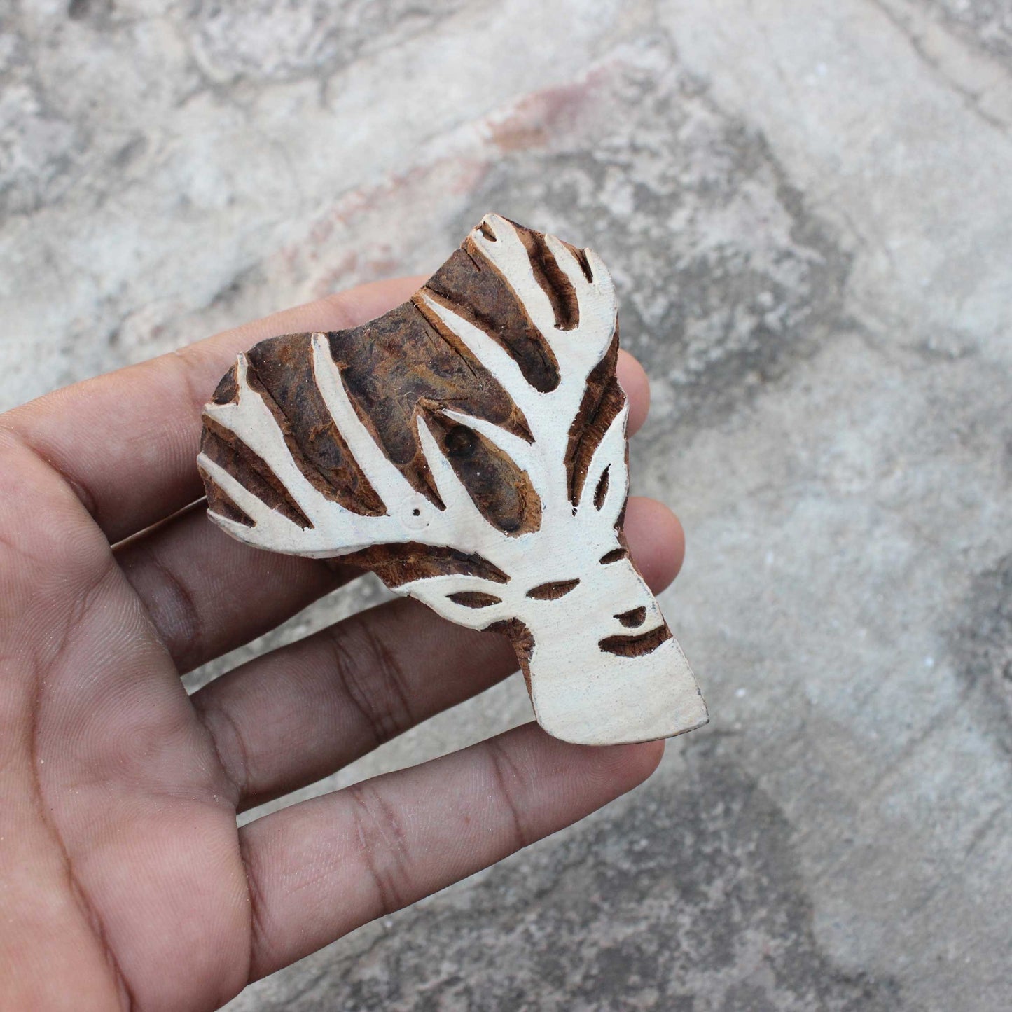 Deer Wood Block Stamp Hand Carved Fabric Stamp Deer Face Stamp Carve Textile Printing Block For Printing Christmas Deer Soap Making Stamp