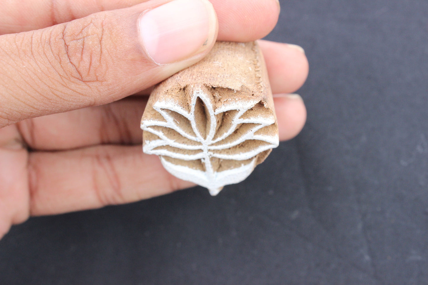 Lotus Block Print Stamp Fabric Block Print Stamp Hand Carved Block Print Stamp Flower Indian Wooden Stamp For Printing Floral Soap Stamp