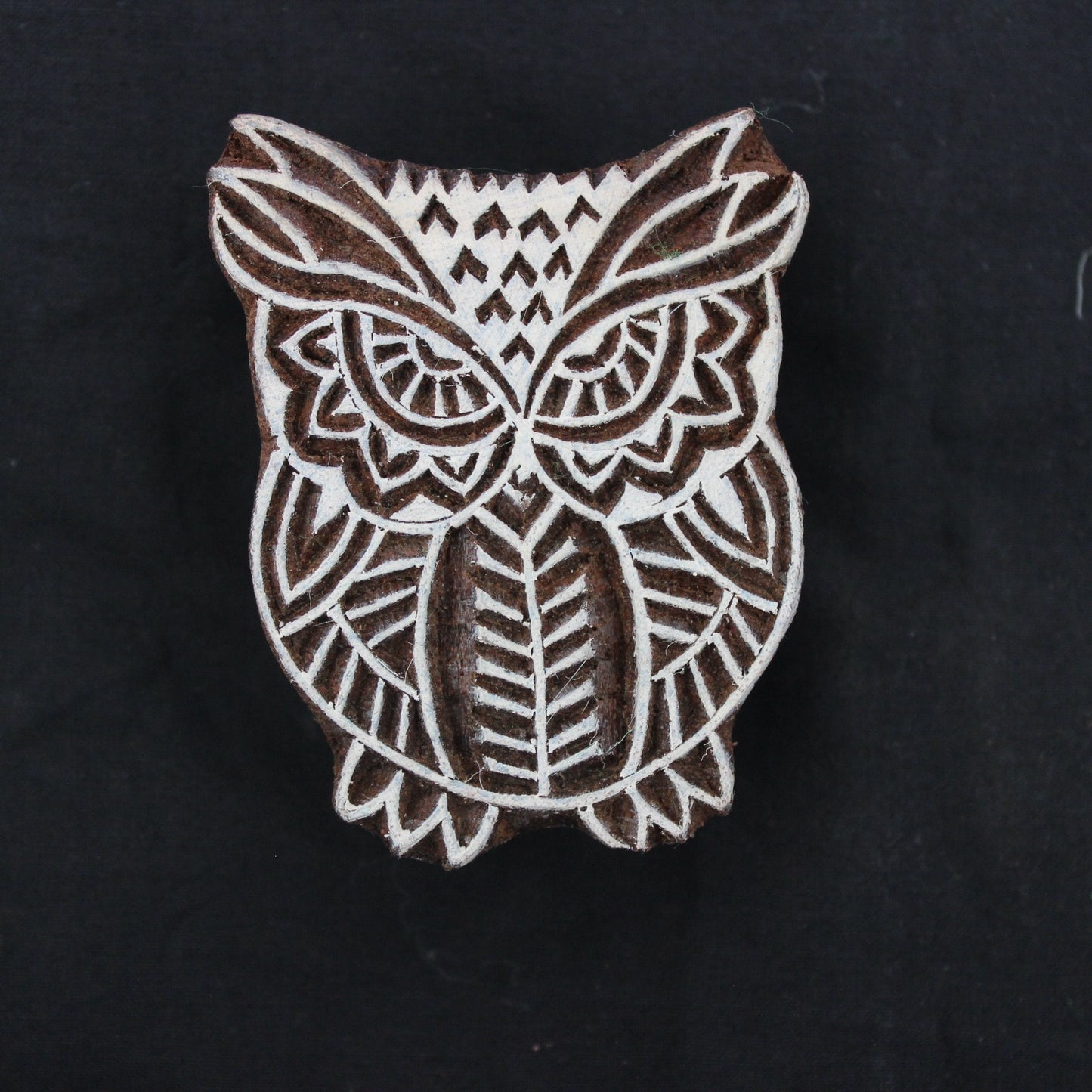 Owl Wood Block Stamp Indian Block Print Stamp Bird Stamp Indian Textile Block For Printing Kids Craft Soap Making Stamp Traditional Textile