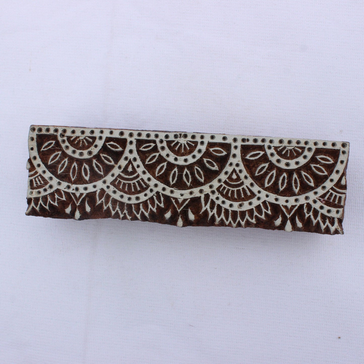 Border Block Print Stamp Indian Wooden Stamp Ethnic Border Print Stamp Carve Block Print Stamp For Printing Traditional Soap Making Stamp