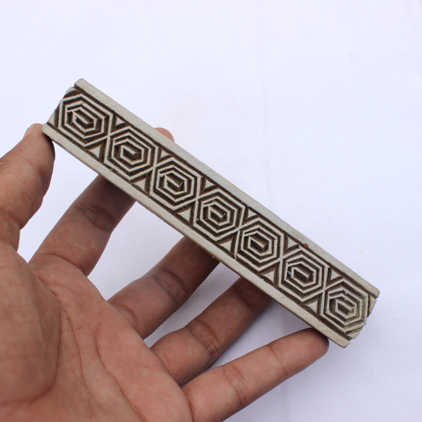 Celtic Border Fabric Stamp Hand Carved Stamp Geometric Stamp Indian Textile Printing Block For Printing Ethnic Soap Stamp Celtic Textile