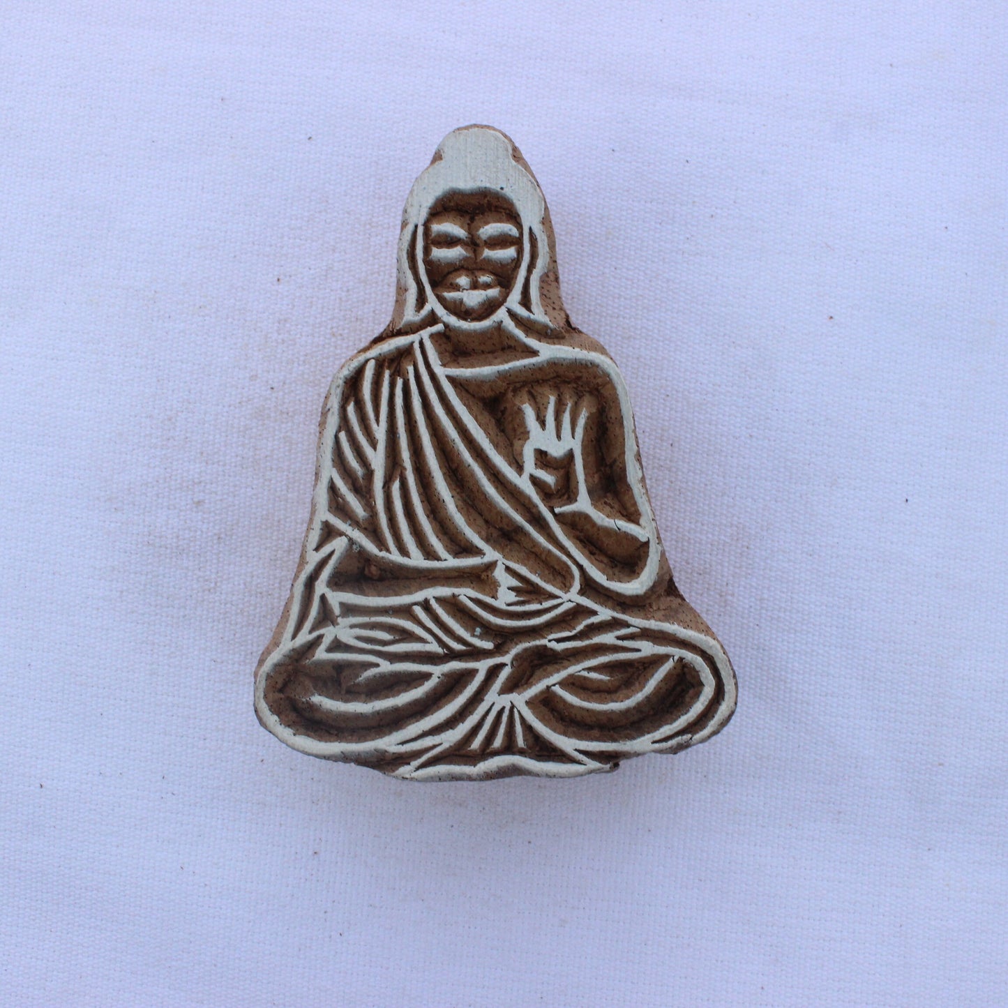 Buddha Fabric Stamp Hand Carved Fabric Stamp Meditation Fabric Stamp Carve Textile Printing Block For Printing Spiritual Soap Making Stamp