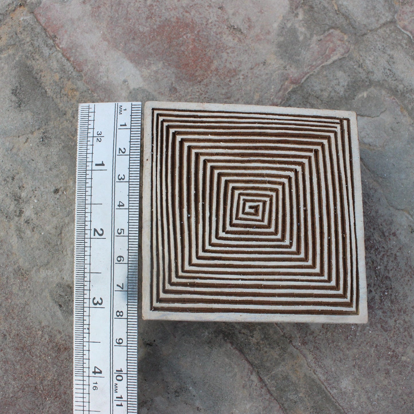 Square Block Print Stamp Celtic Wood Block Stamp Hand Carved Fabric Stamp Hand Carved Wooden Stamp For Printing Geometric Soap Making Stamp