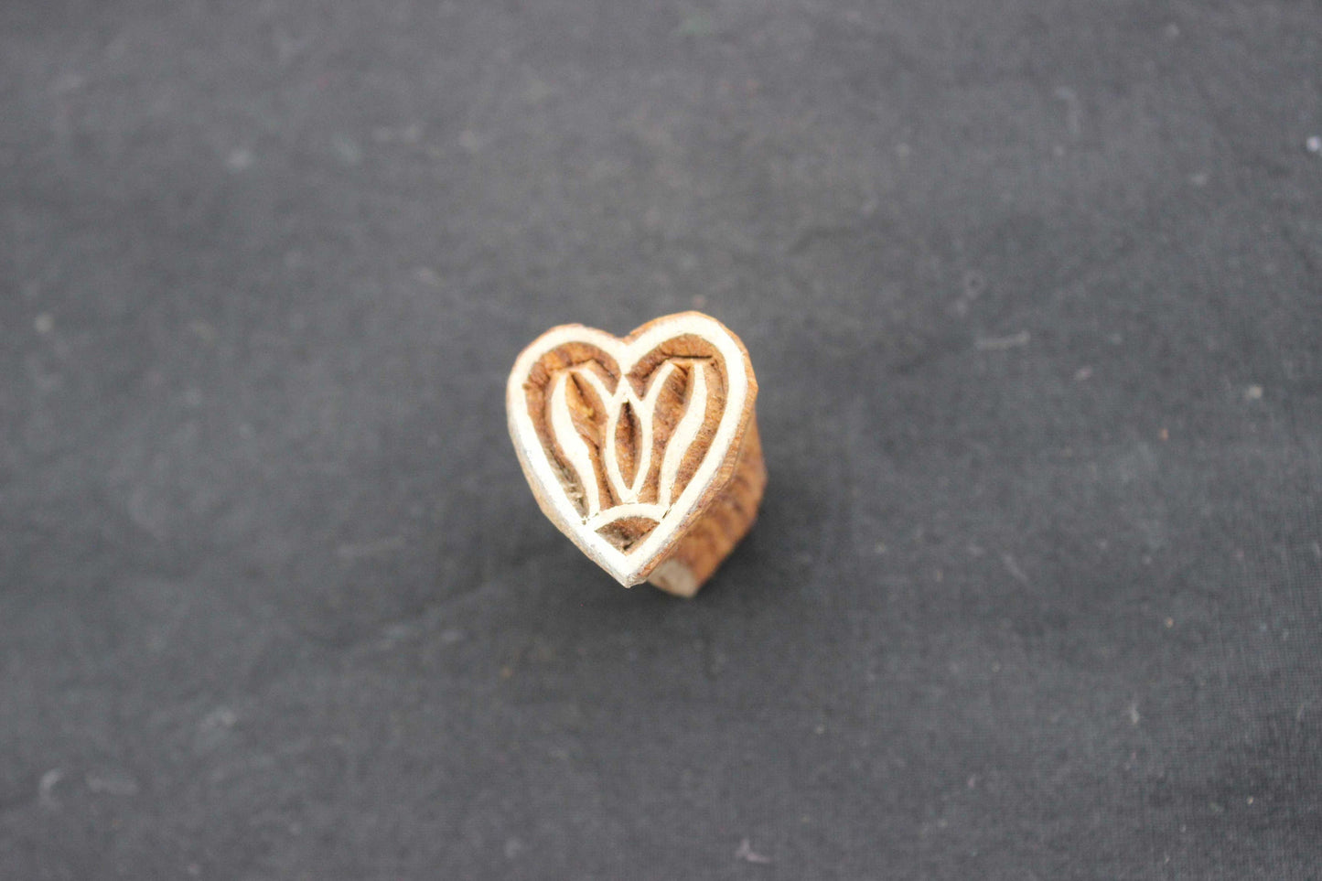 Heart Wood Block Print Stamp Love Wood Block Print Stamp Carve Wood Block Stamp Carve Textile Block For Printing Valentine Day Soap Stamp