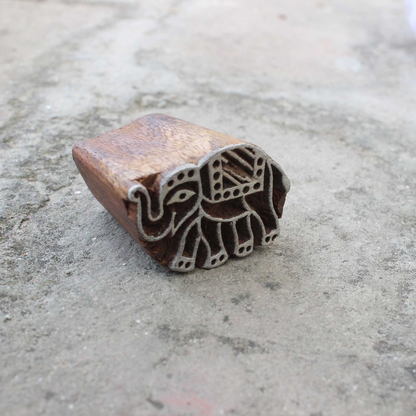 Elephant Stamp Carve Block Fabric Stamp Animal Stamp Indian Textile Printing Block For Printing Kids Craft Soap Stamp Wedding Textile Block