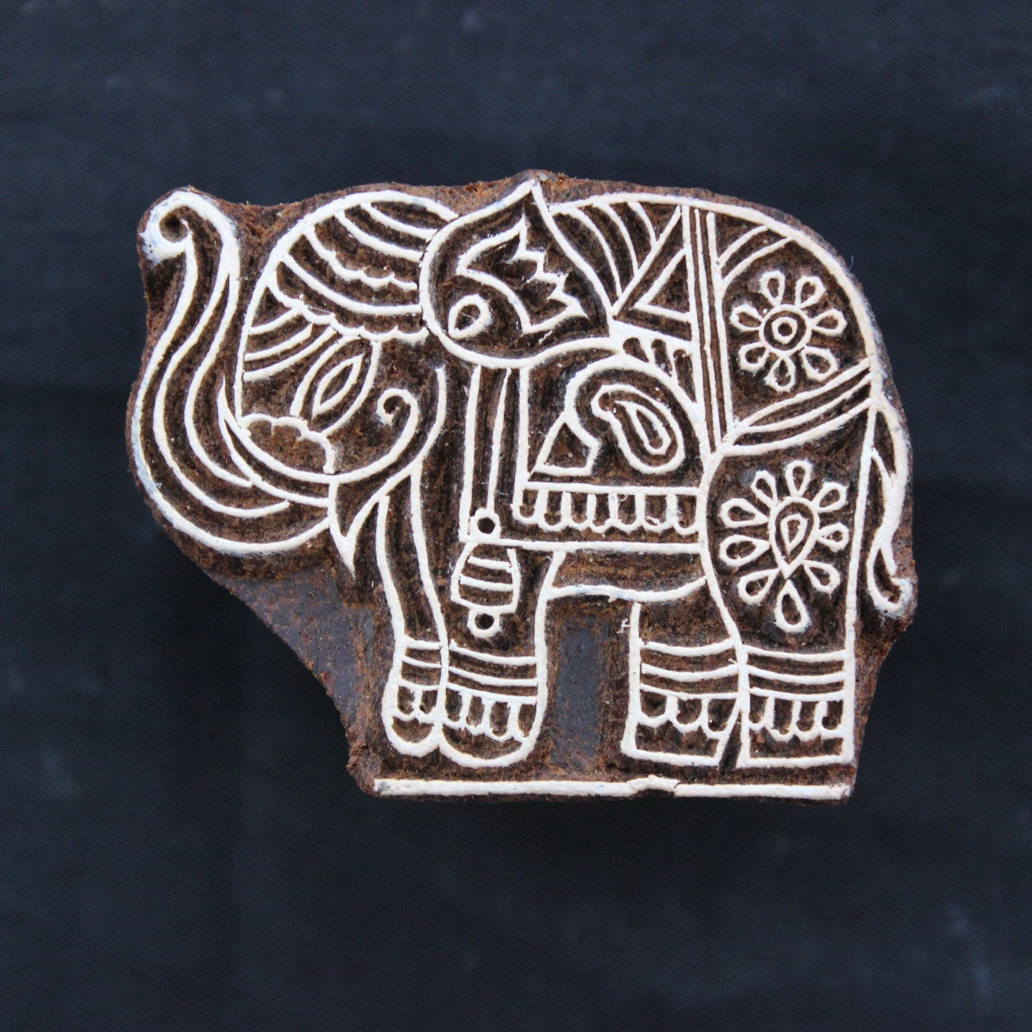 Elephant Block Print Stamp Carve Block Stamp Animal Block Print Stamp Carve Textile Printing Block For Printing Hippie Soap Making Stamp