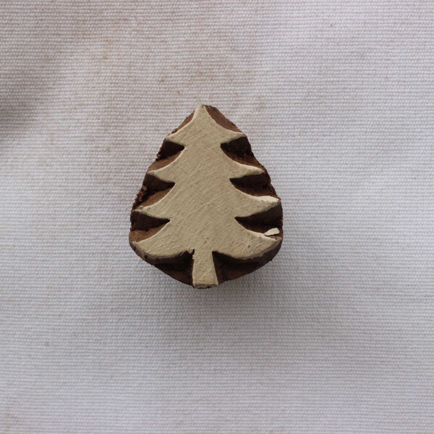 Christmas Tree Fabric Block Print Stamp Indian Tree Print Stamp Carve Textile Printing Block For Printing Christmas Decor Soap Making Stamp