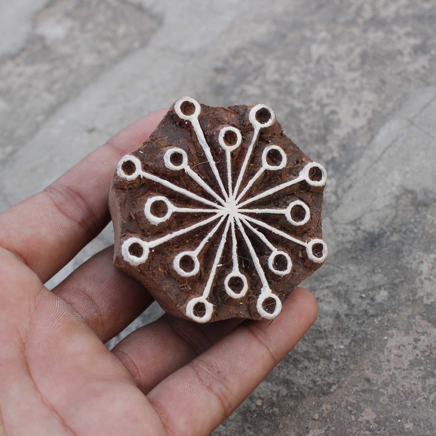 Snowflakes Fabric Stamp Indian Wooden Stamp Hand Carved Stamp Snow Wood Block Stamp For Printing Christmas Decor Soap Stamp Christmas Party