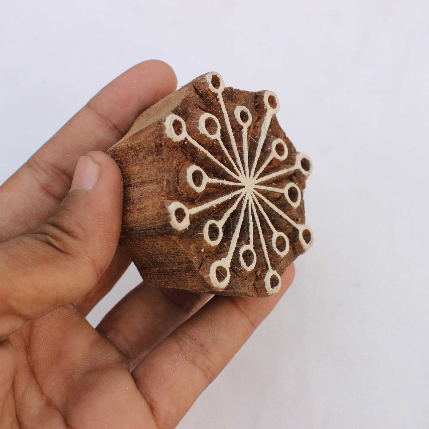Snowflakes Fabric Stamp Indian Wooden Stamp Hand Carved Stamp Snow Wood Block Stamp For Printing Christmas Decor Soap Stamp Christmas Party
