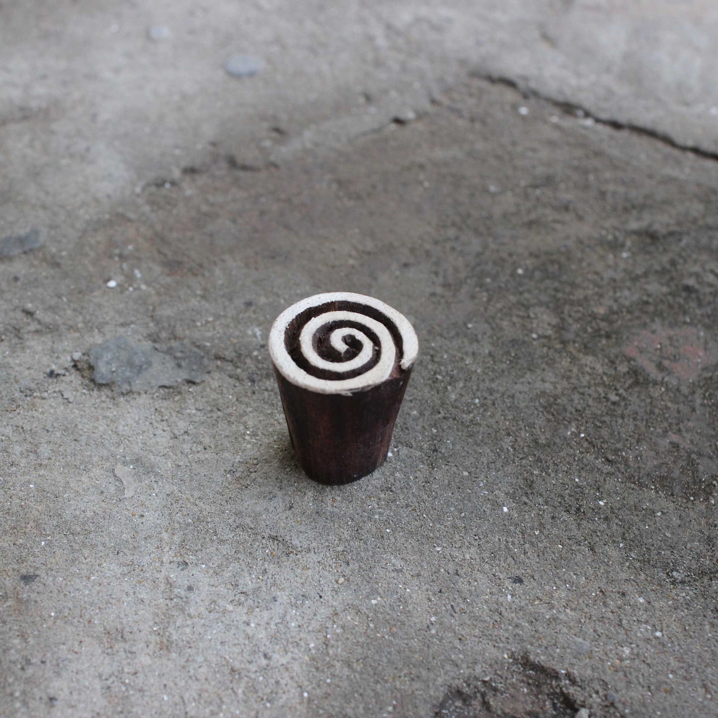 Celtic Block Print Stamp Hand Carved Wood Block Stamp Carve Wooden Stamp Spiral Block Print Stamp For Printing Circle Soap Making Stamp