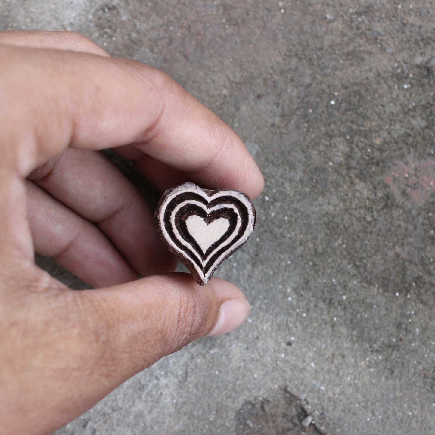 Heart Fabric Stamp Hand Carved Stamp Love Stamp Hand Carved Textile Block For Printing Vintage Soap Making Stamp Bohemian Textile Block