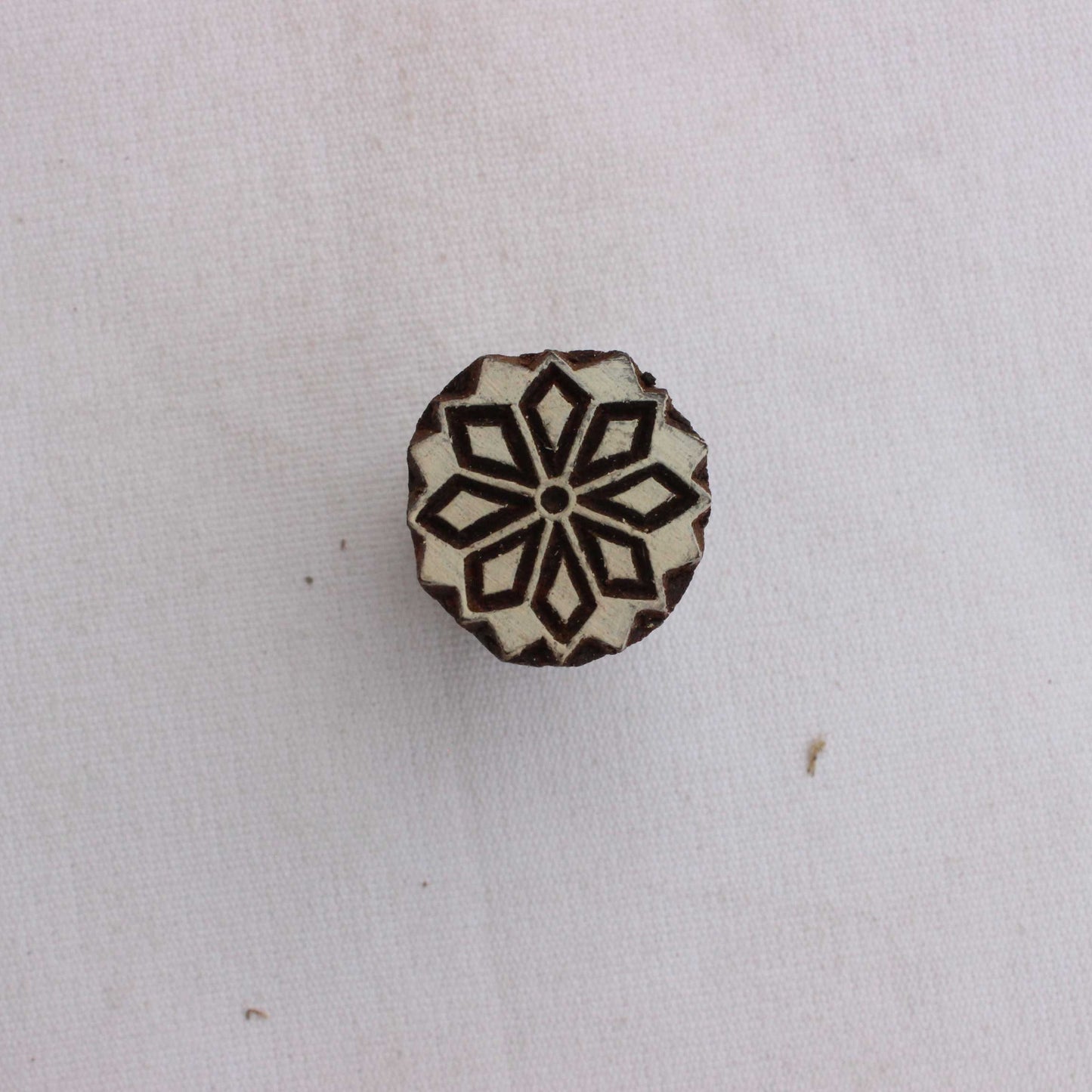 Flower Fabric Block Print Stamp Floral Stamp Indian Block Print Stamp Hand Carved Textile Printing Block For Printing Geometric Soap Stamp