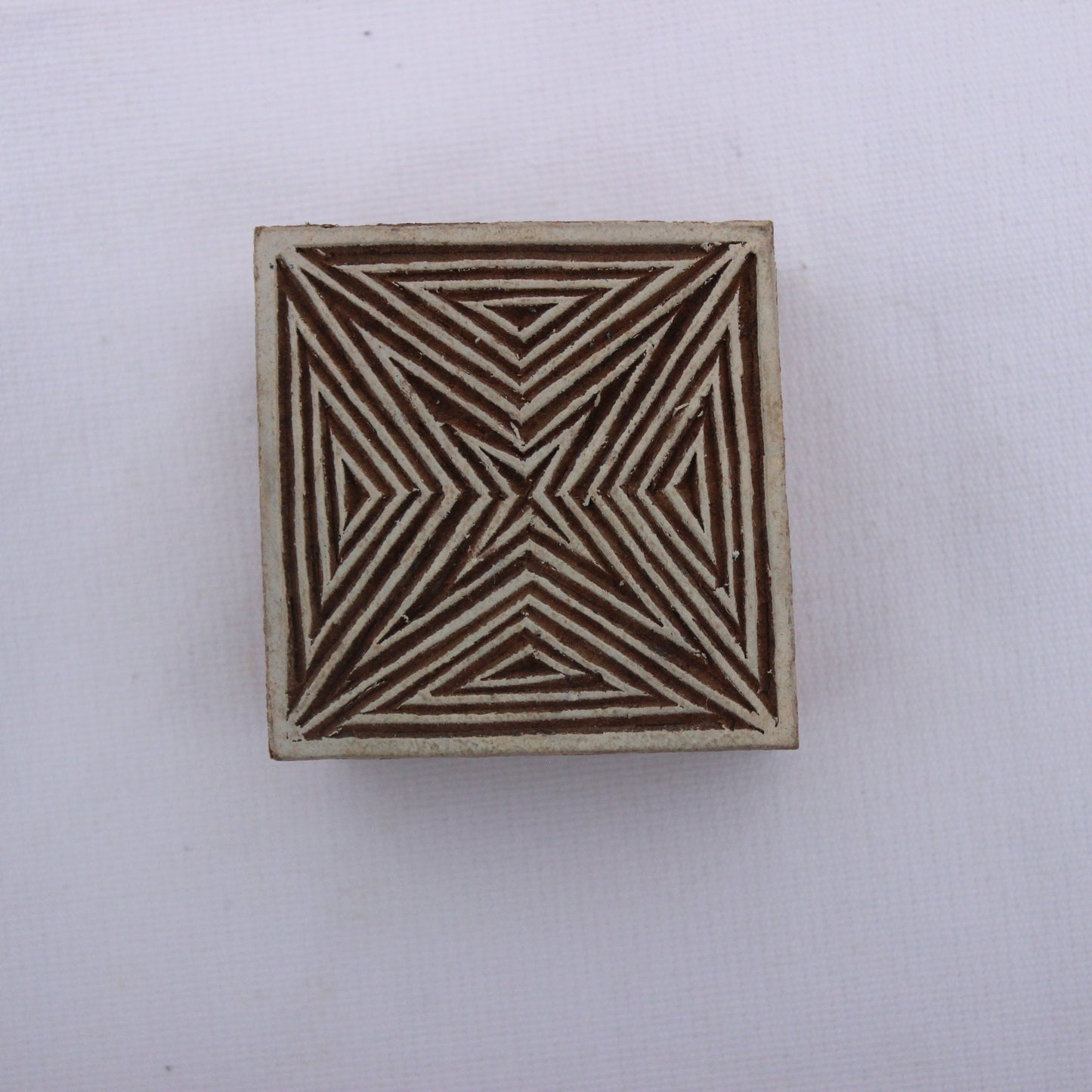 Celtic Stamp Indian Block Stamp Square Fabric Stamp Textile Block For Printing Triangle Soap Making Stamp Geometric Textile Printing Block