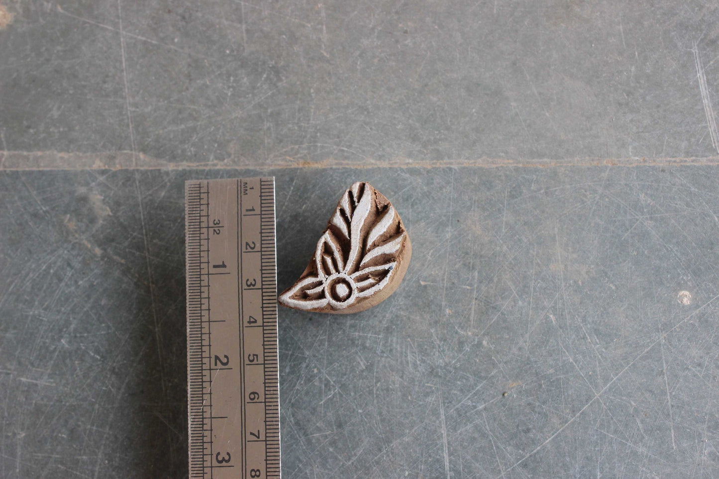 Flower Block Print Stamp Petal Block Print Stamp Carve Wood Block Print Stamp Hand Carved Textile Block For Printing Floral Soap Stamp