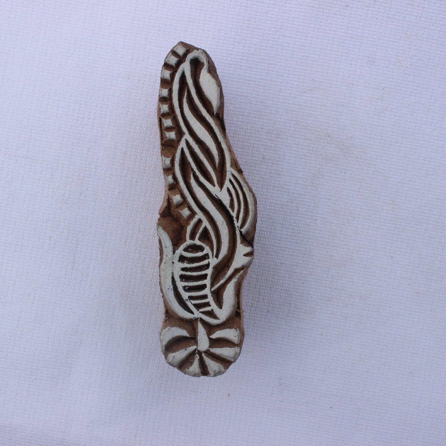 Henna Block Print Stamp Indian Wood Block Stamp Finger Design Block Stamp Hand Carved Wooden Stamp For Printing Floral Border Soap Stamp