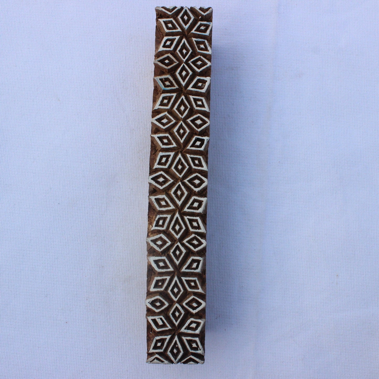 Floral Border Block Print Stamp Geometric Stamp Hand Carved Fabric Stamp Hand Carved Textile Printing Block For Printing Border Printing