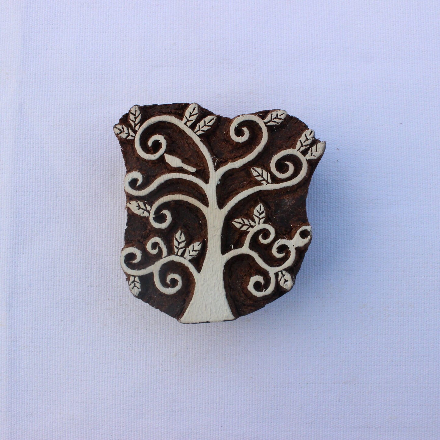 Tree Fabric Stamp Tree Of Life Block Print Stamp Indian Fabric Stamp Hand Carved Textile Printing Block For Printing Kids Craft Soap Stamp