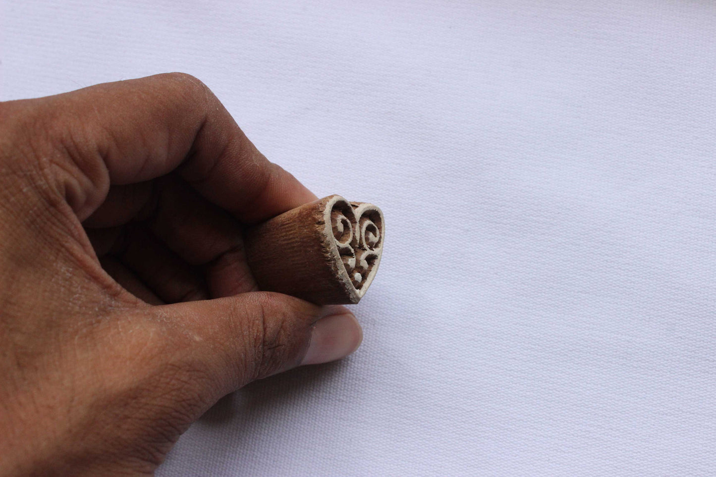 Heart Wood Block Stamp Hand Carved Block Print Stamp Love Stamp Hand Carved Textile Block For Printing Valentine Soap Stamp Wedding Craft