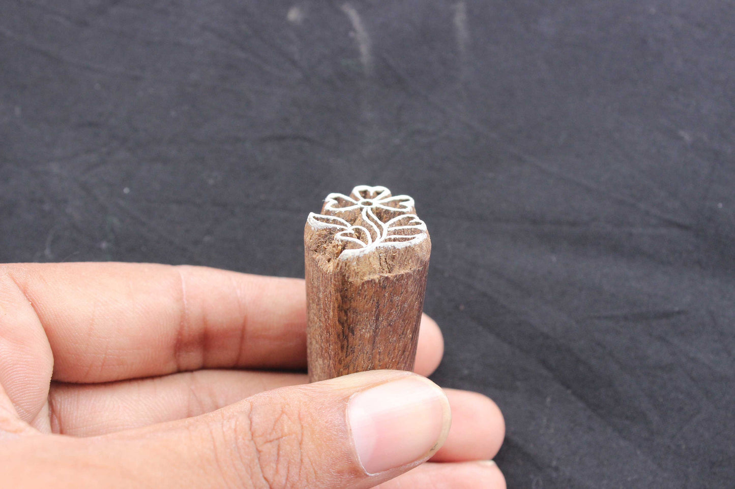 Floral Block Print Stamp Carve Block Stamp Flower Block Print Stamp Indian Textile Printing Block For Printing Paisley Soap Making Stamp