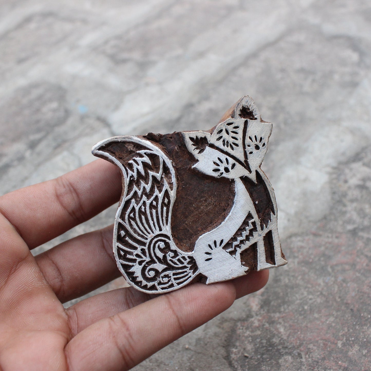 Cat Stamp Indian Fabric Stamp Kitty Block Print Stamp Carve Textile Printing Block For Printing Kids Craft Soap Stamp Card Making Wooden