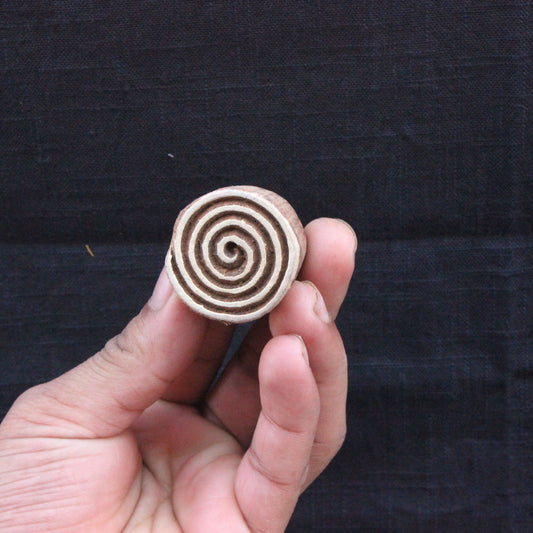 Round Block Print Stamp Hand Carved Fabric Stamp Circle Wood Block Stamp Indian Textile Block For Printing Card Stamp Soap Making Stamp