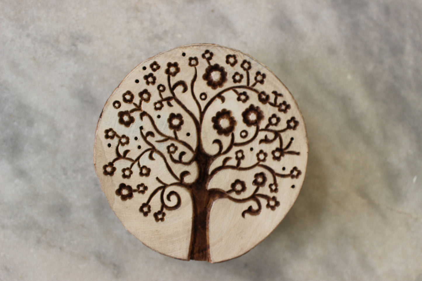 Tree Of Life Stamp Indian Fabric Stamp Good Luck Fabric Stamp Hand Carved Textile Printing Block For Printing Card Making Soap Making Stamp