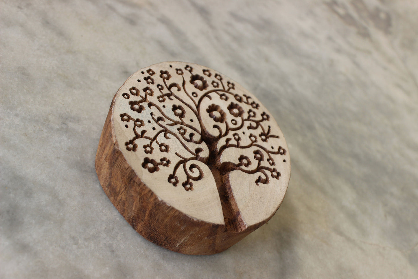 Tree Of Life Stamp Indian Fabric Stamp Good Luck Fabric Stamp Hand Carved Textile Printing Block For Printing Card Making Soap Making Stamp