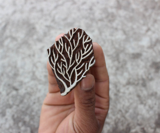 Tree Stamp Hand Carved Wood Block Stamp Forest Wood Block Stamp Indian Textile Block For Printing Card Stamp Soap Making Stamp Traditional