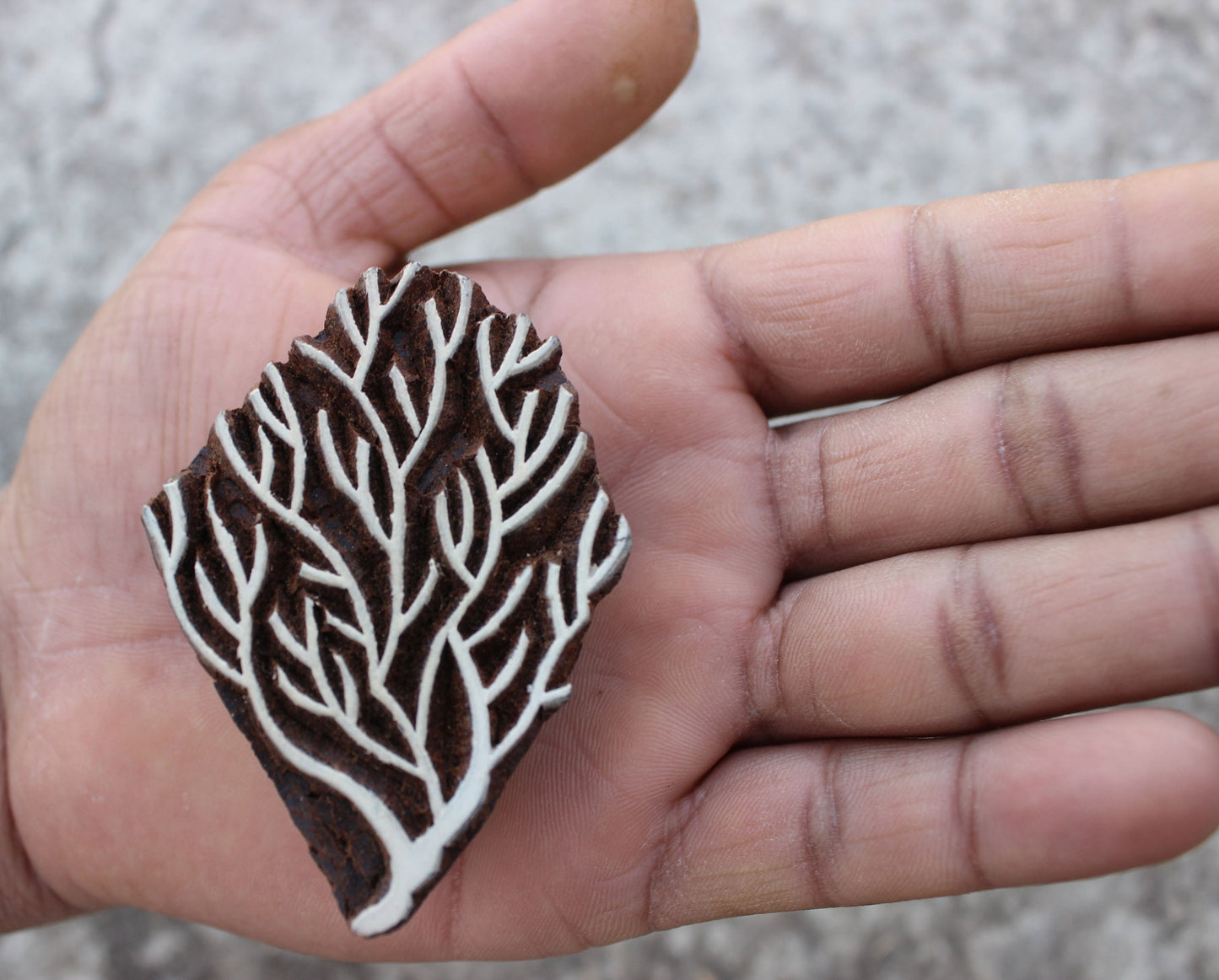 Tree Stamp Hand Carved Wood Block Stamp Forest Wood Block Stamp Indian Textile Block For Printing Card Stamp Soap Making Stamp Traditional