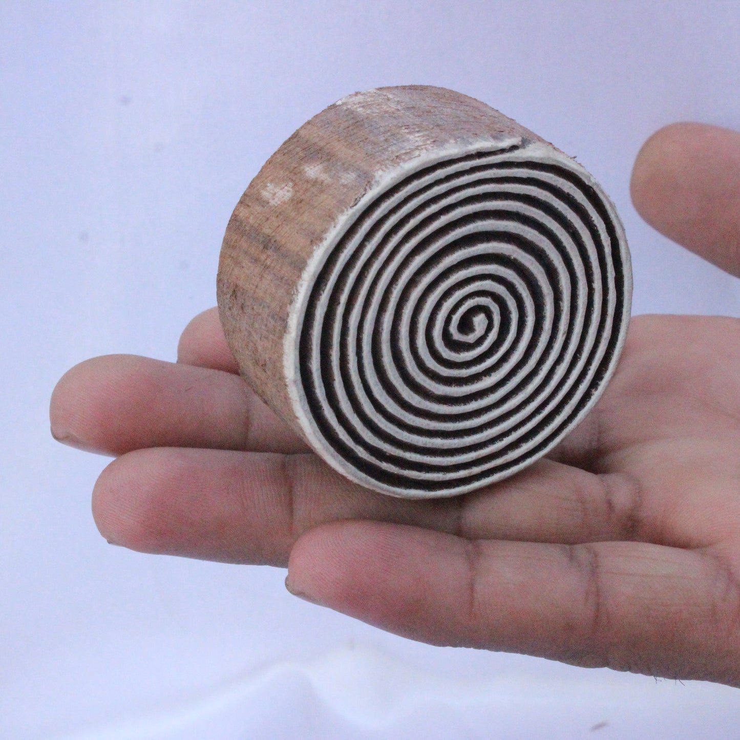 Card Making Stamp Round Block Stamp Carve Block Print Stamp Indian Textile Block For Printing Circle Soap Stamp Traditional Wooden Block