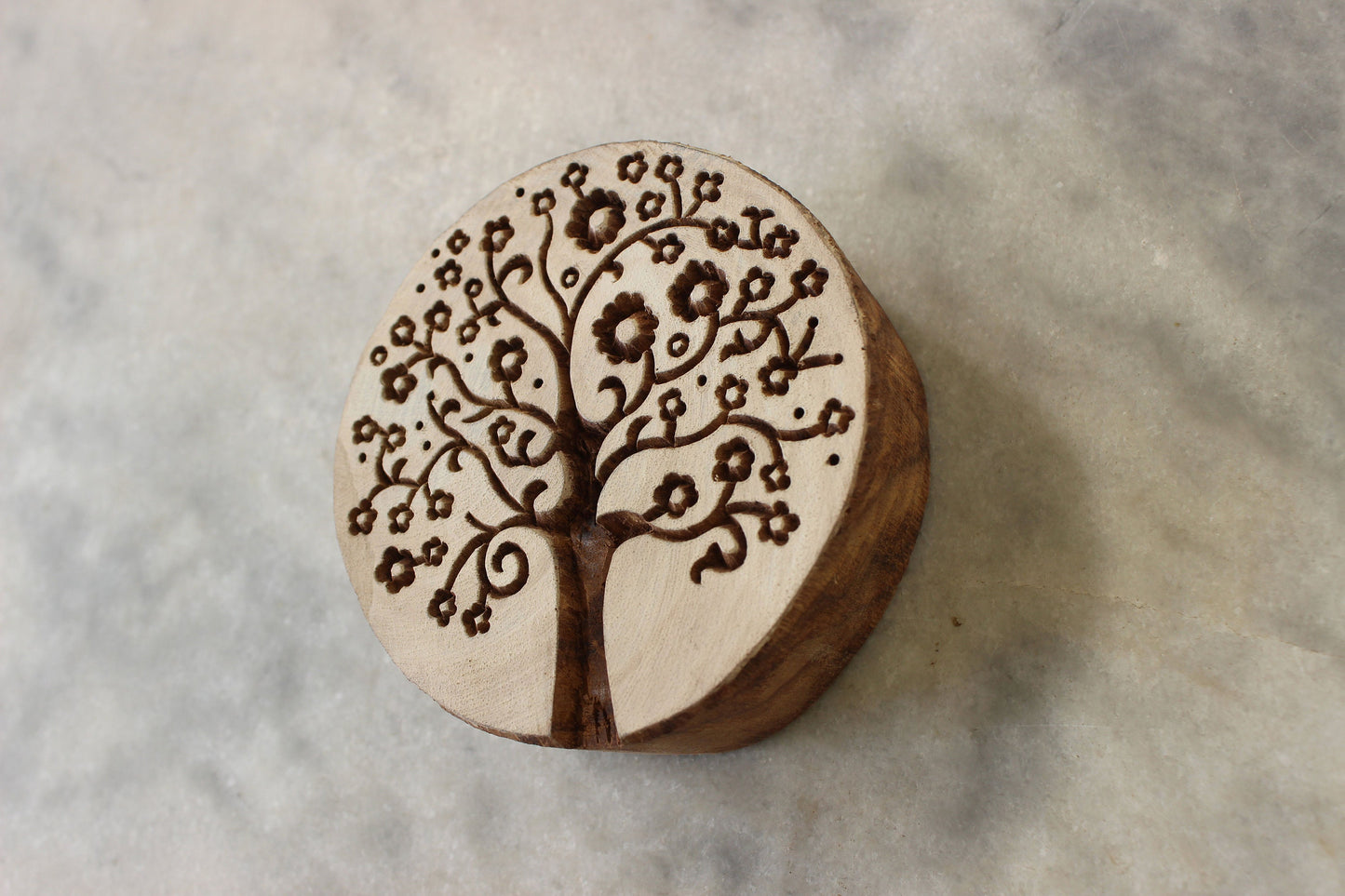 Tree Of Life Stamp Indian Fabric Stamp Good Luck Fabric Stamp Hand Carved Textile Printing Block For Printing Card Making Soap Making Stamp