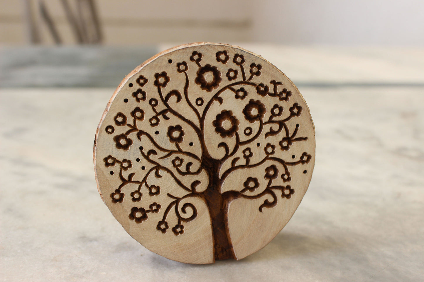 Tree Of Life Stamp Indian Fabric Stamp Good Luck Fabric Stamp Hand Carved Textile Printing Block For Printing Card Making Soap Making Stamp