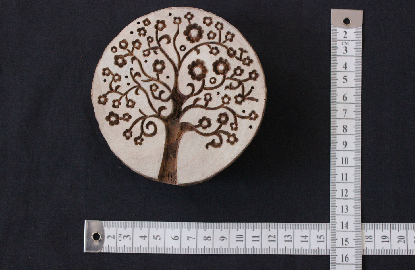 Tree Of Life Stamp Indian Fabric Stamp Good Luck Fabric Stamp Hand Carved Textile Printing Block For Printing Card Making Soap Making Stamp